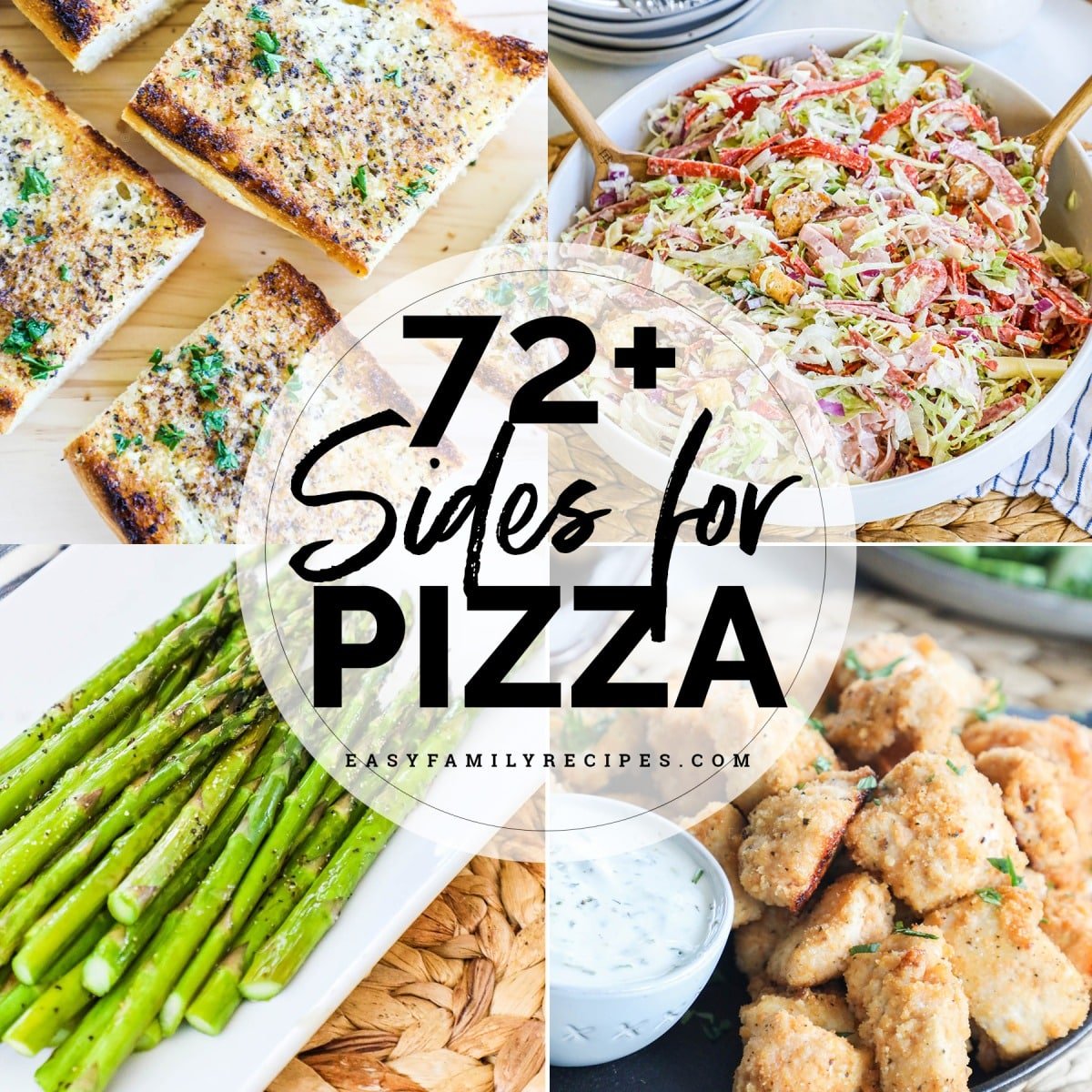72+ Sides for Pizza (for Pizza Night, Pizza Party, or any occasion!)