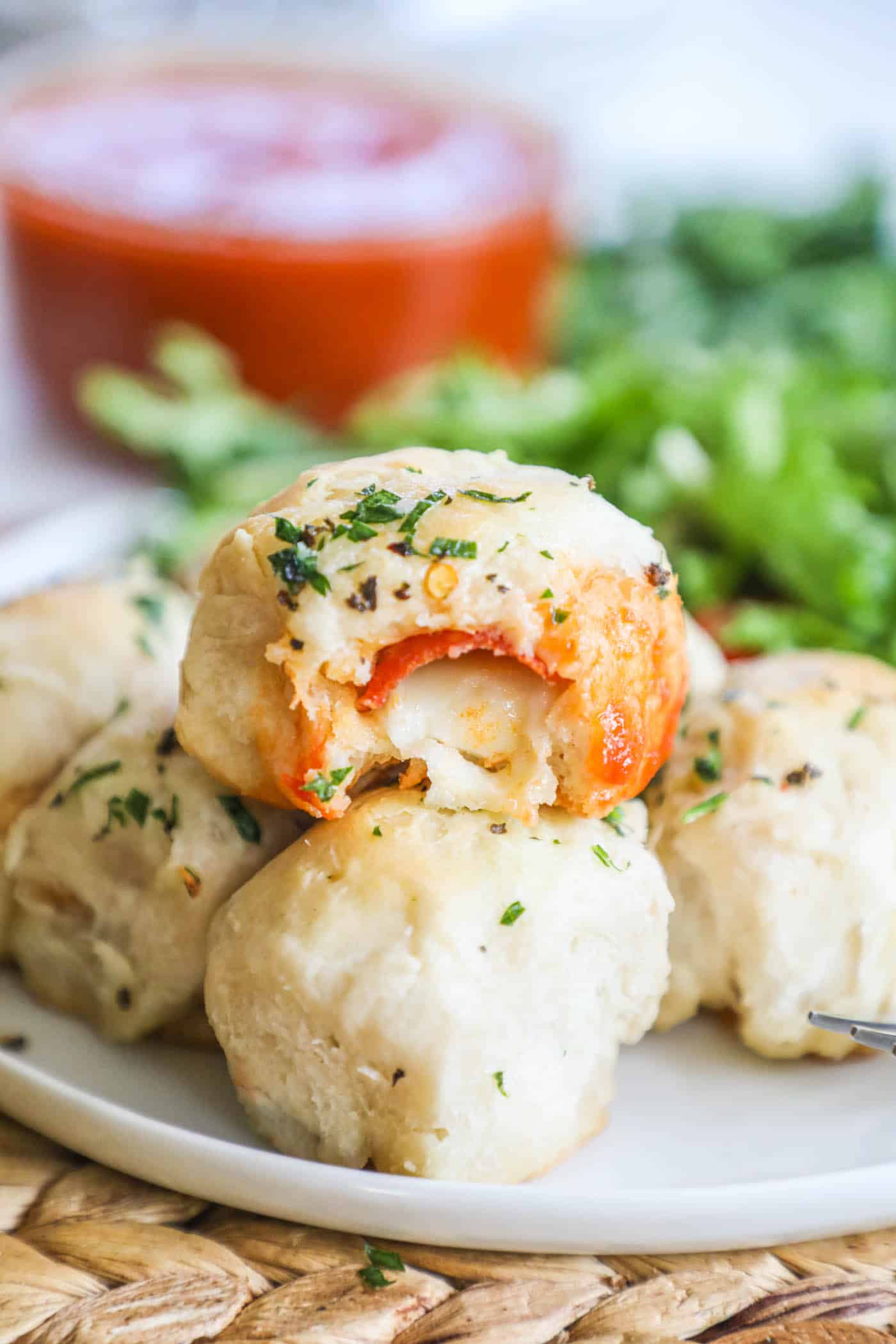 Pull Apart pizza bread