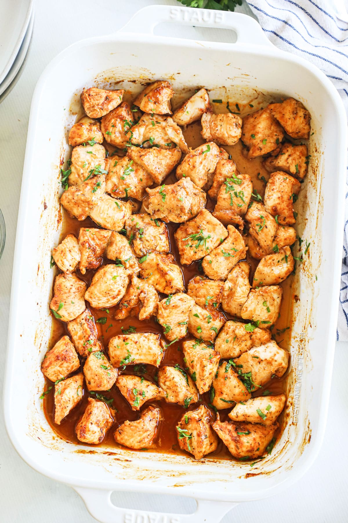 Juicy Oven Baked Chicken Bites · Easy Family Recipes