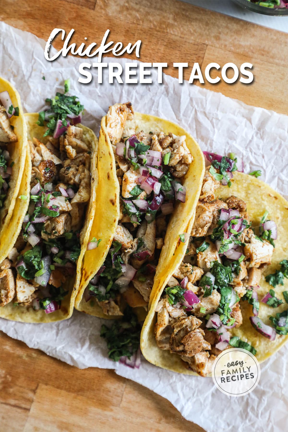 Mexican Chicken Street Tacos · Easy Family Recipes