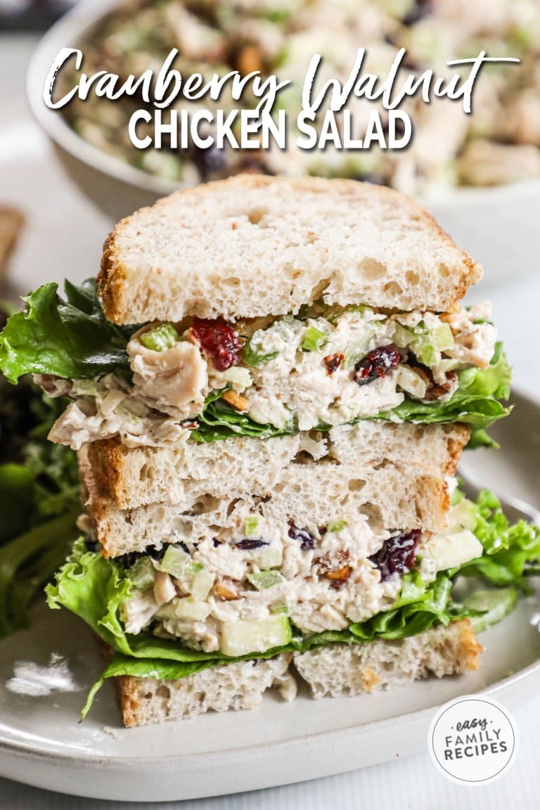 Cranberry Walnut Chicken Salad · Easy Family Recipes