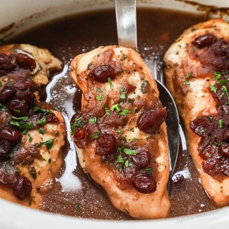 Crockpot Cranberry Chicken · Easy Family Recipes
