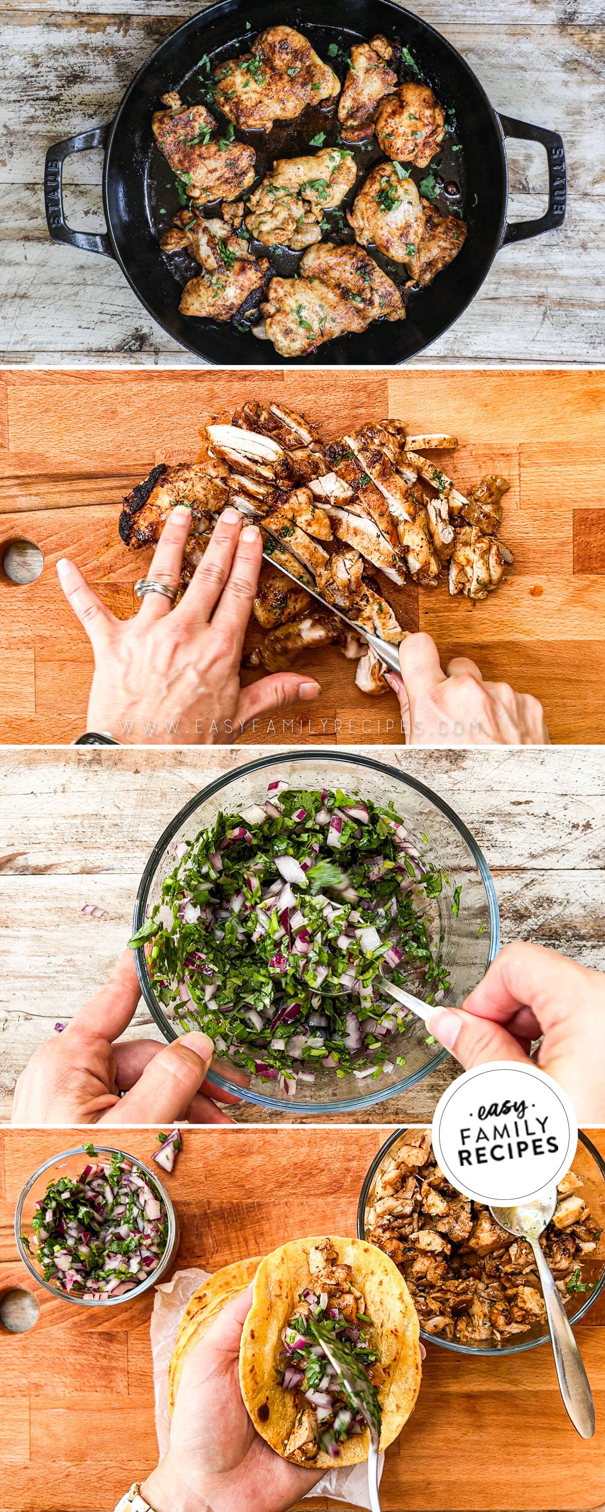 Mexican Chicken Street Tacos · Easy Family Recipes
