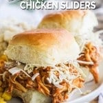 BBQ Chicken Sliders on Hawaiian Rolls