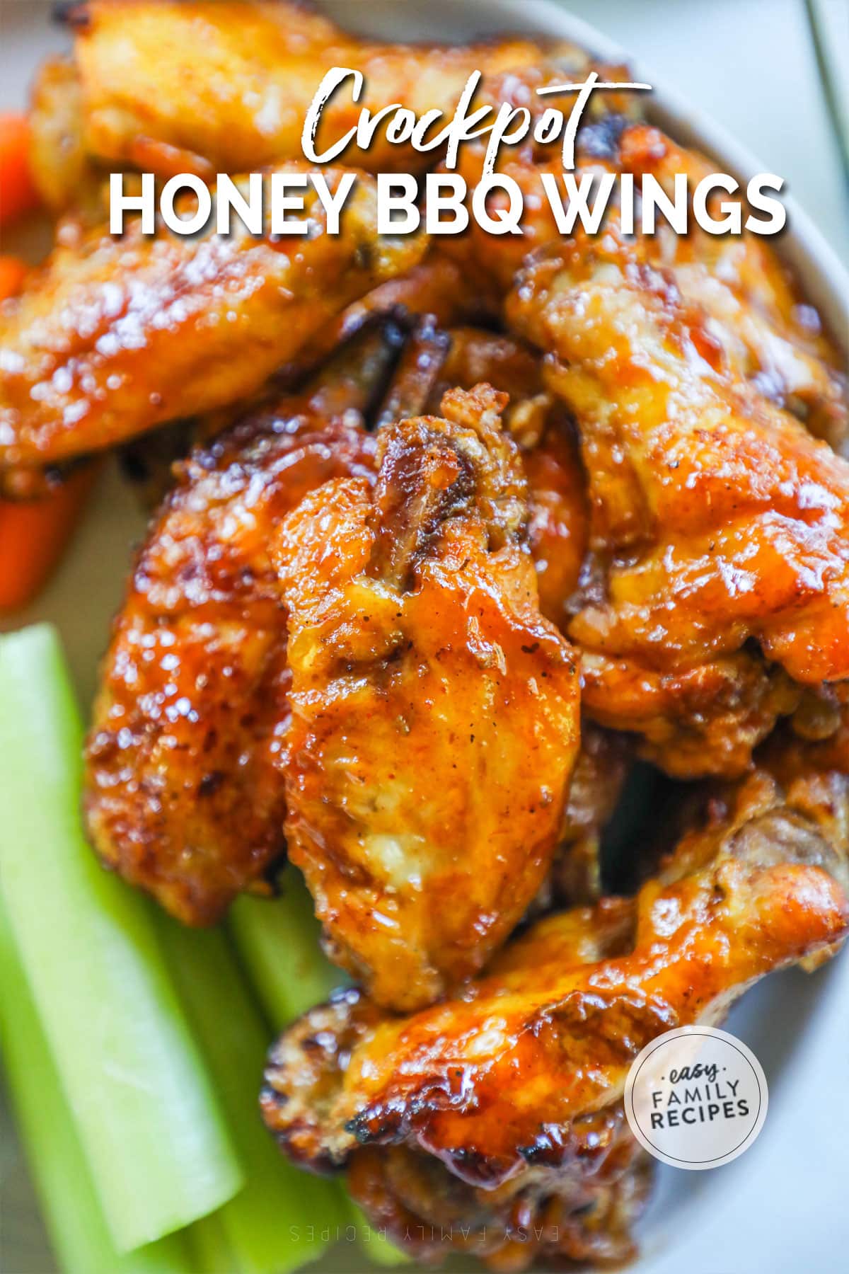 Crockpot Honey BBQ Wings · Easy Family Recipes