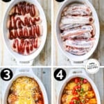 Process photos for how to make Monterey Chicken
