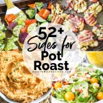 4 images of sides for pot roast