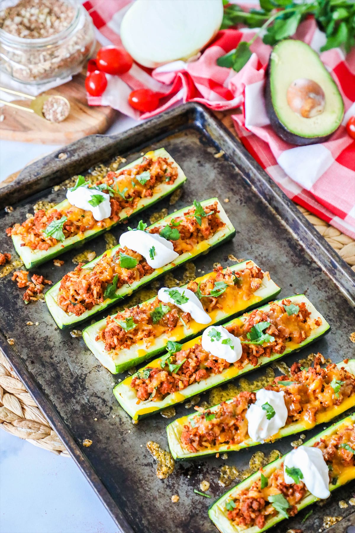zucchini taco boats