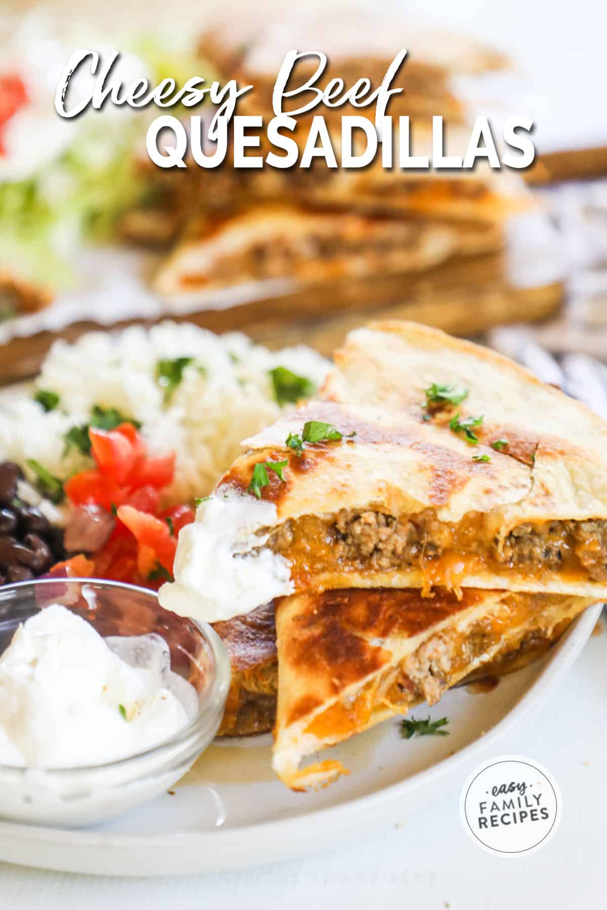 Ground Beef Quesadillas · Easy Family Recipes