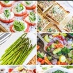 photo collage of side dishes to serve with lasagna