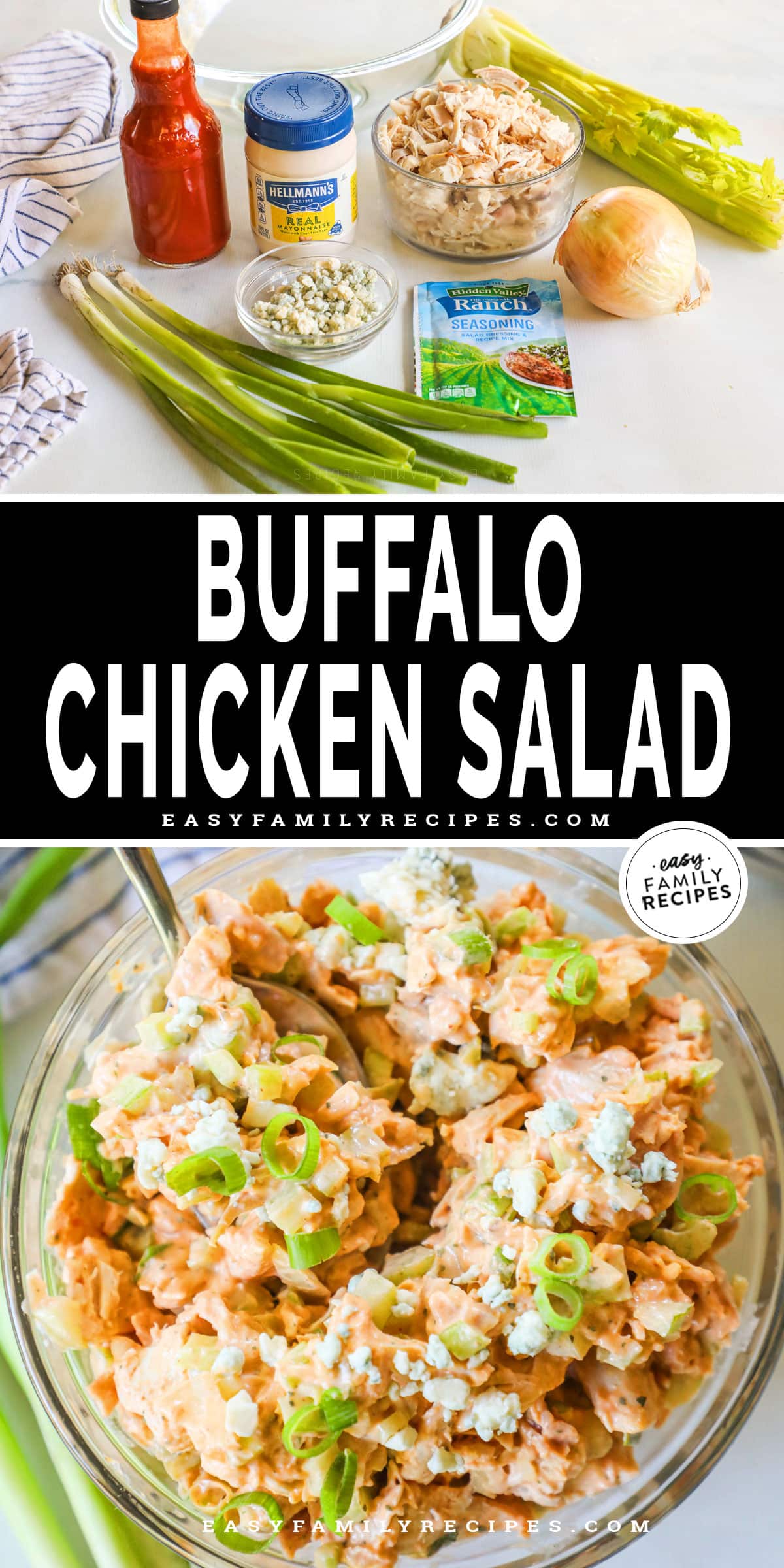Buffalo Ranch Chicken Salad · Easy Family Recipes