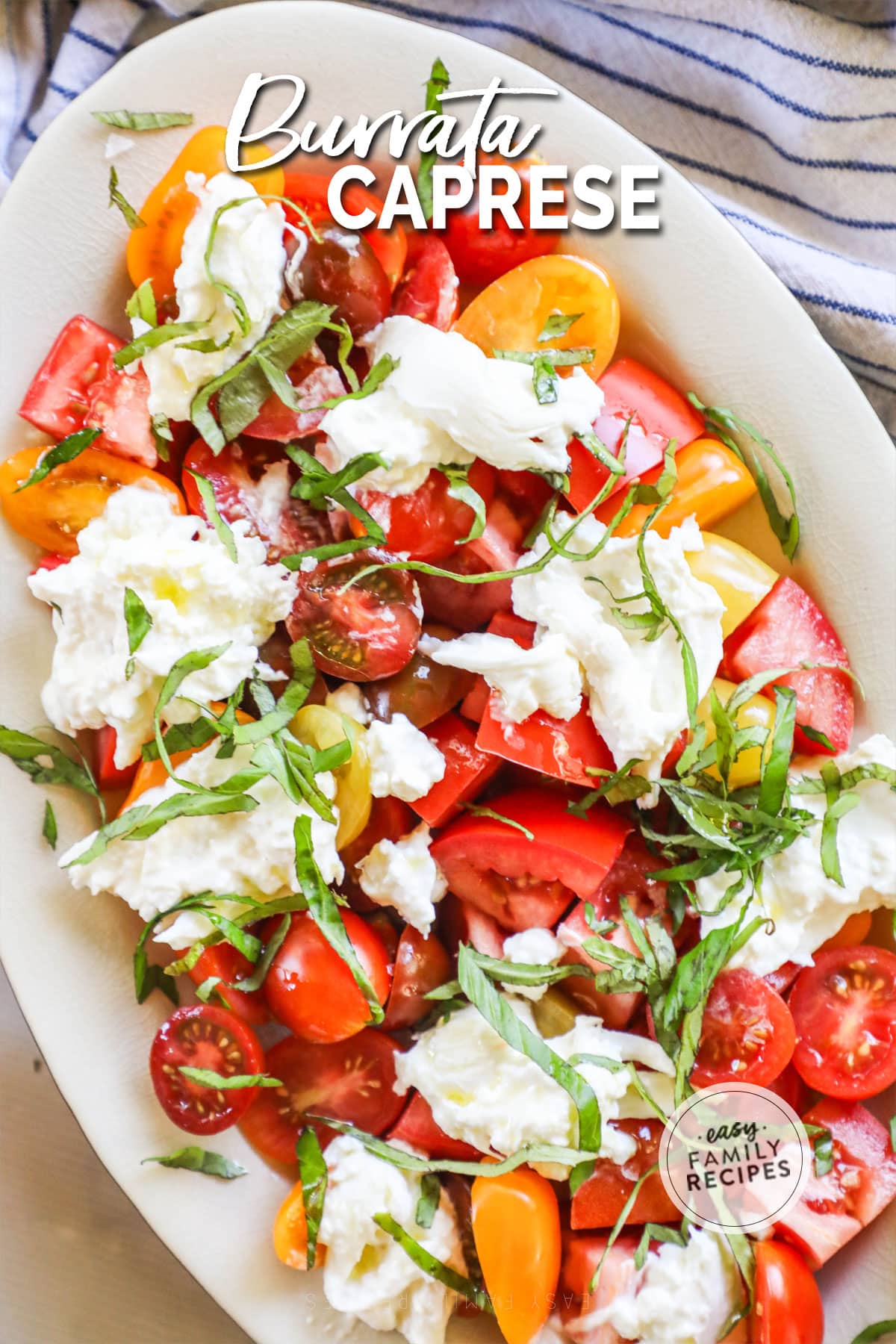 Burrata Caprese Salad · Easy Family Recipes