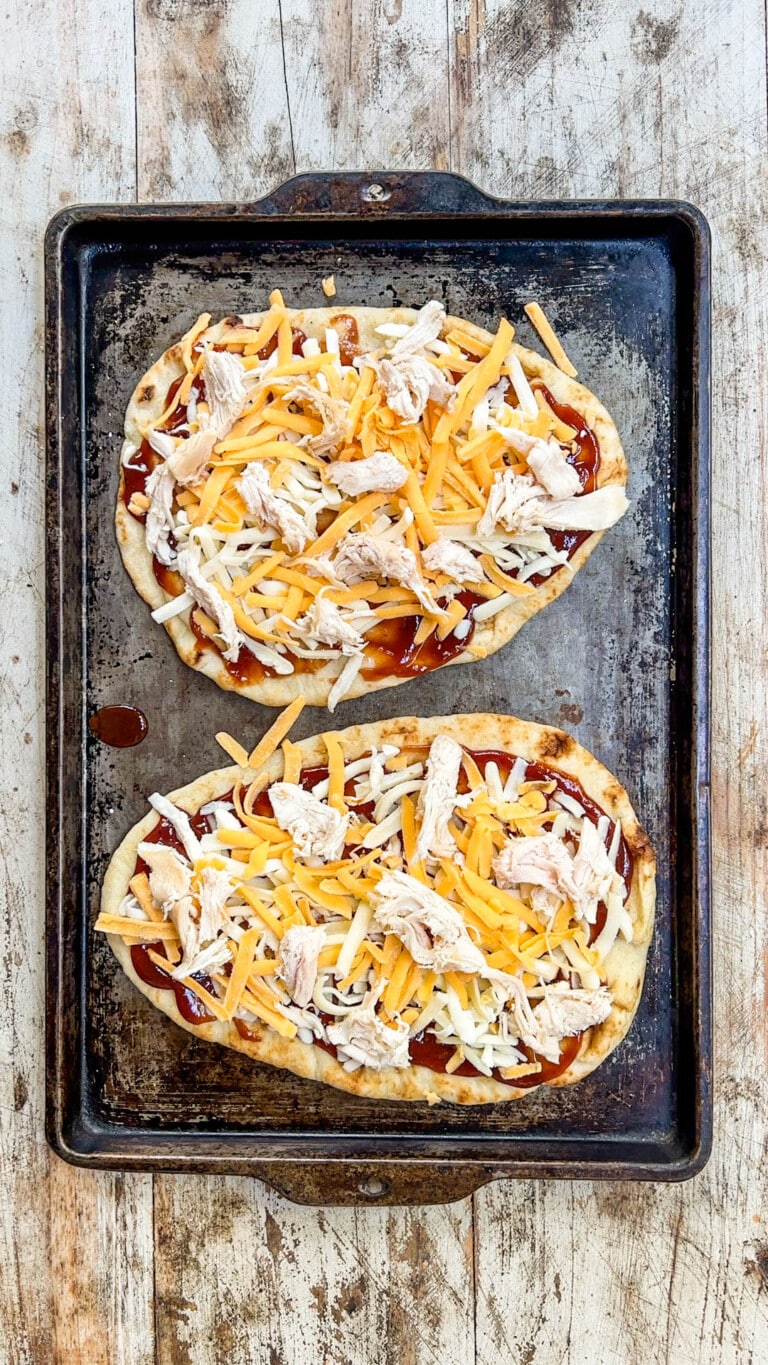 BBQ Chicken Flatbread Pizza · Easy Family Recipes