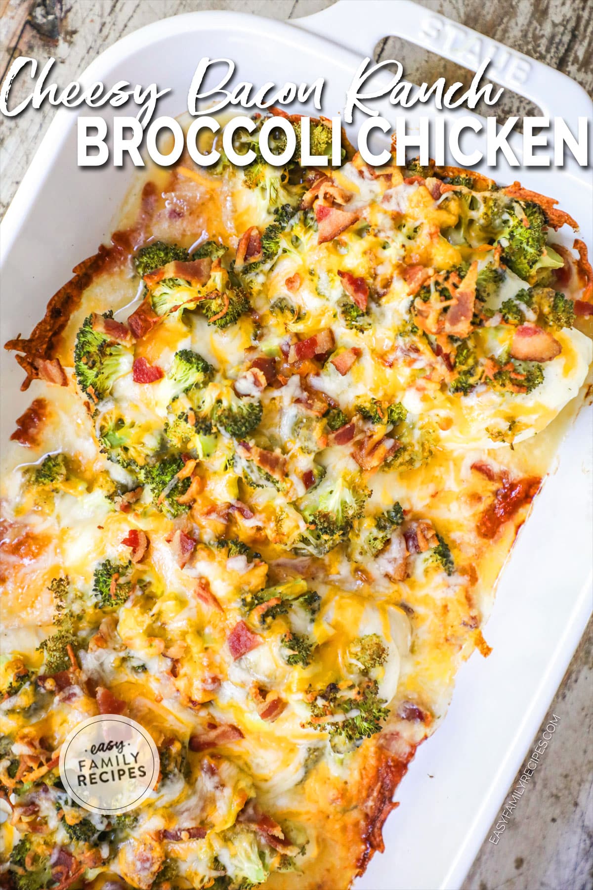 Cheesy Bacon Ranch Chicken with Broccoli · Easy Family Recipes