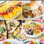 6 photos of recipes using leftover bbq chicken