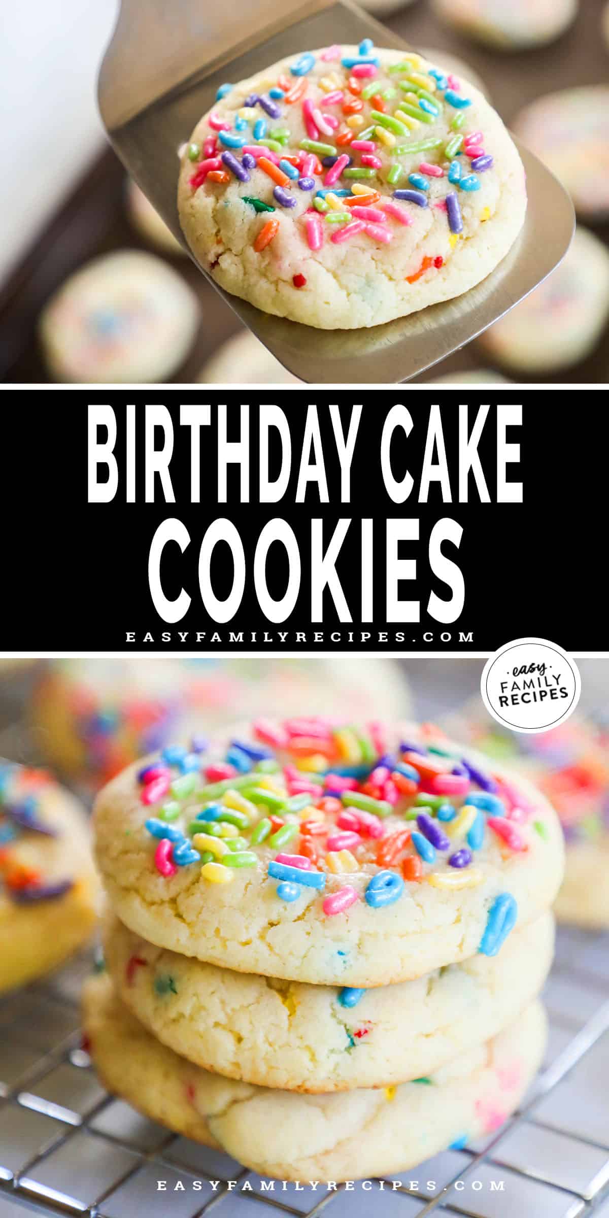 Birthday Cake Cookies · Easy Family Recipes