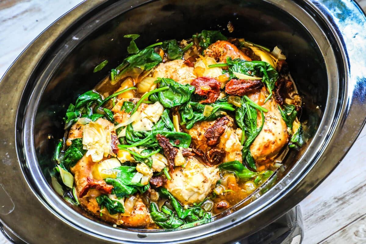 Crock Pot Tuscan Chicken