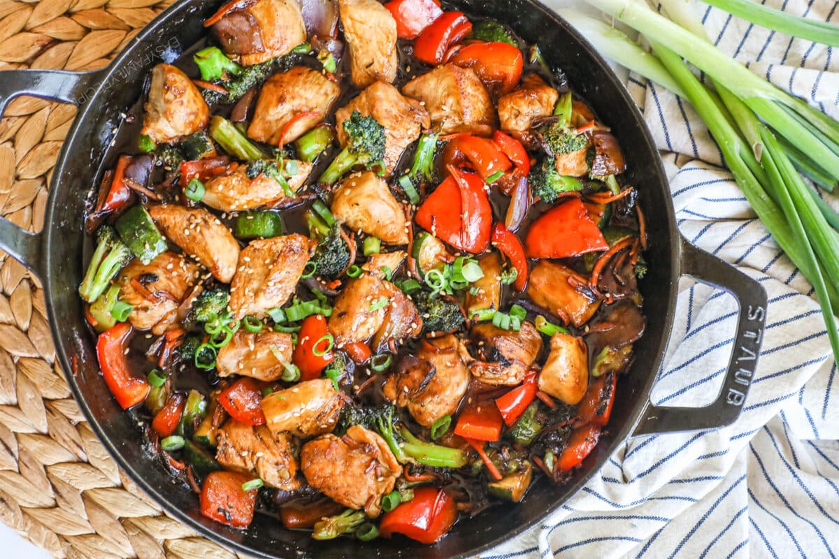 Chicken Vegetable Stir Fry with Zucchini