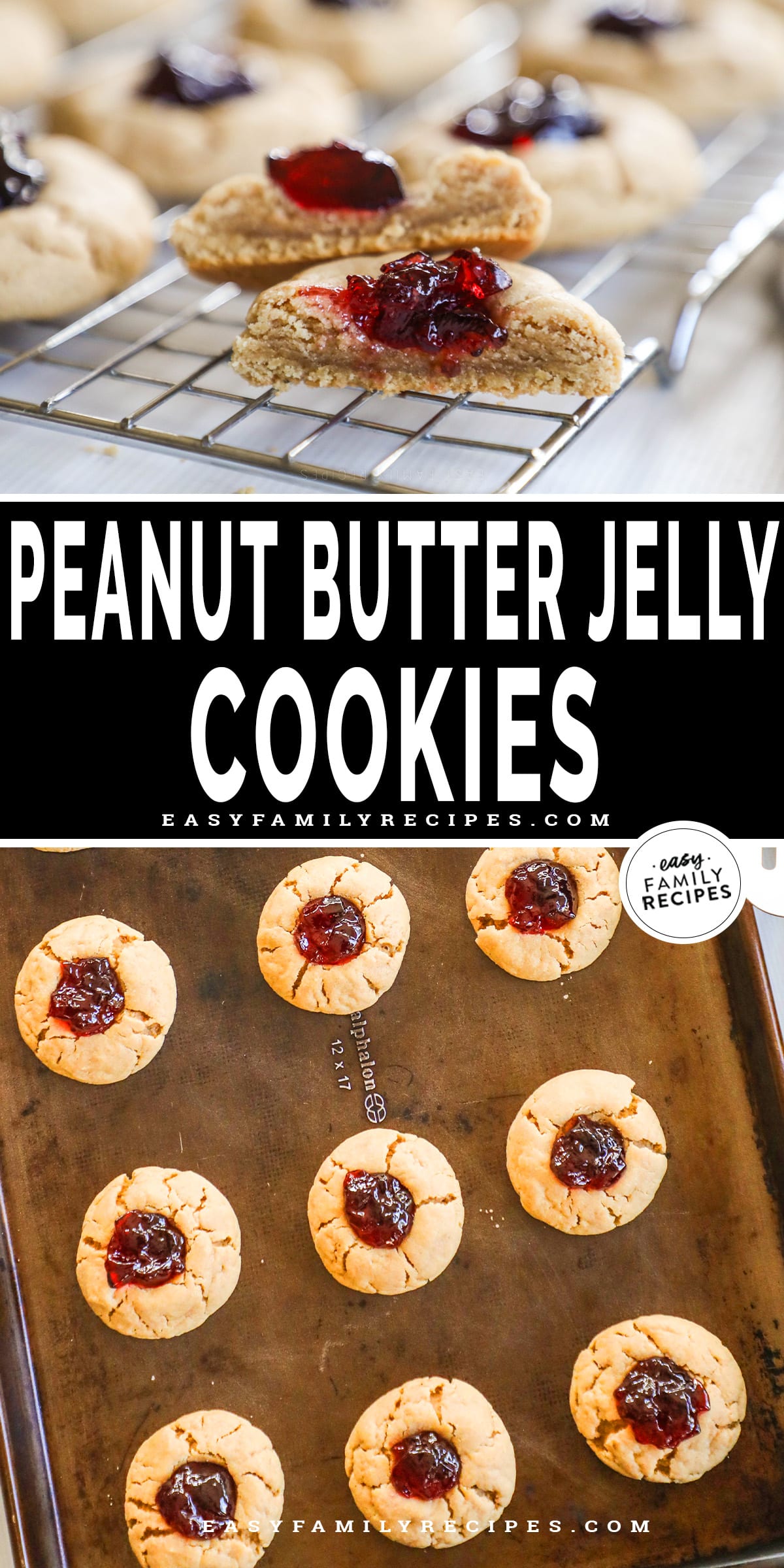 Peanut Butter Jelly Cookies · Easy Family Recipes