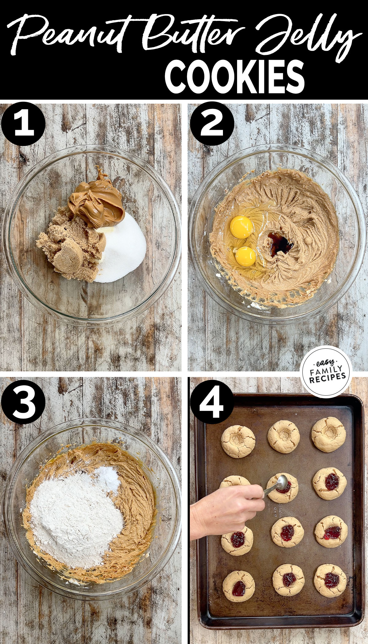 Peanut Butter Jelly Cookies · Easy Family Recipes