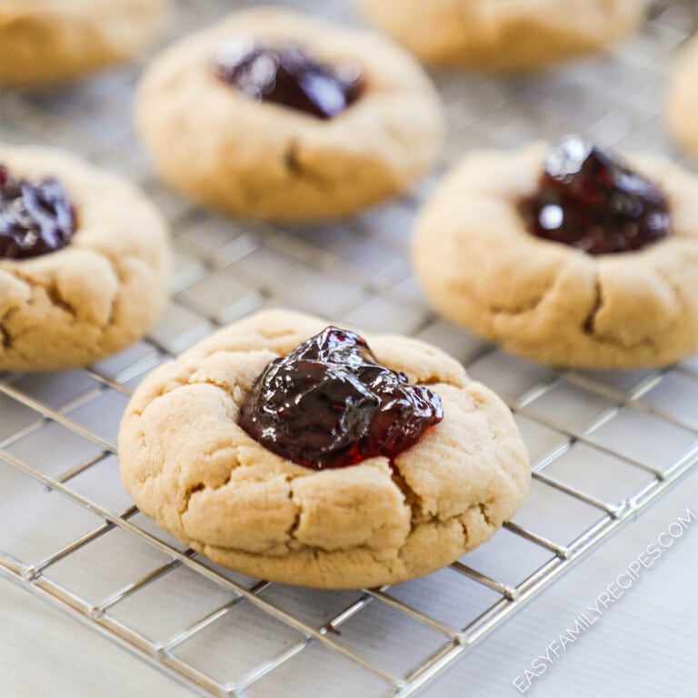 Peanut Butter Jelly Cookies · Easy Family Recipes