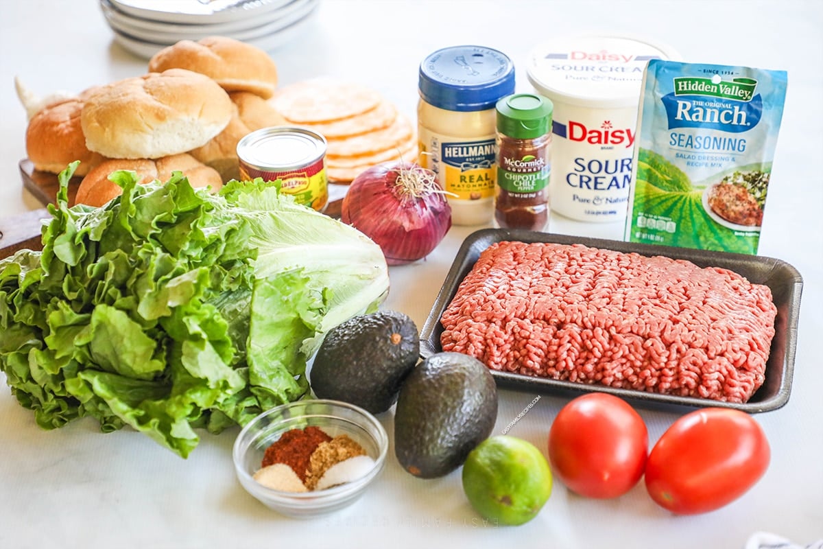 Ingredients for recipe before prepping.