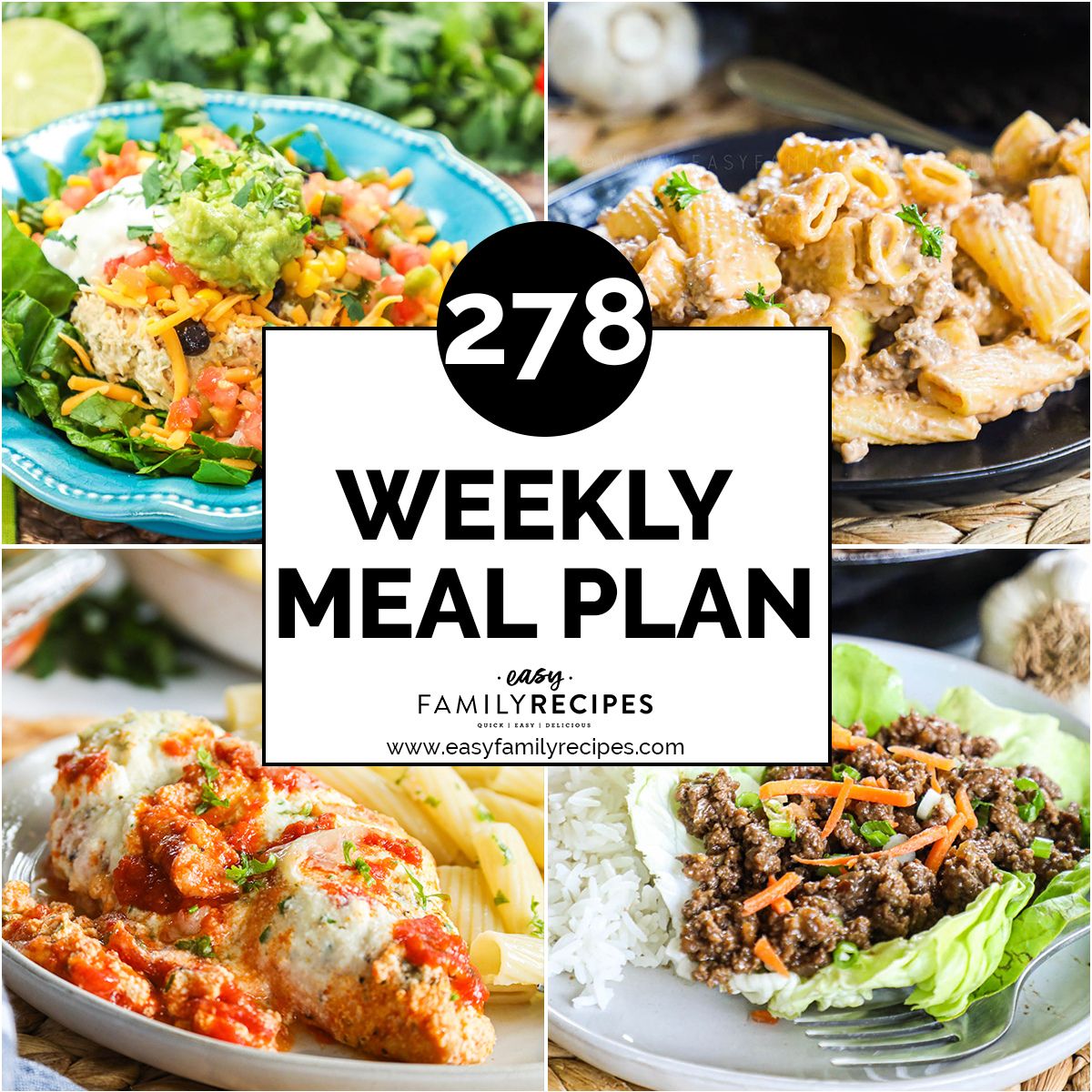 Weekly Meal Plan 278