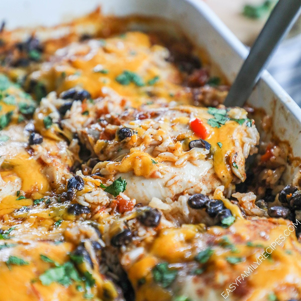 Mexican Chicken and Rice Bake