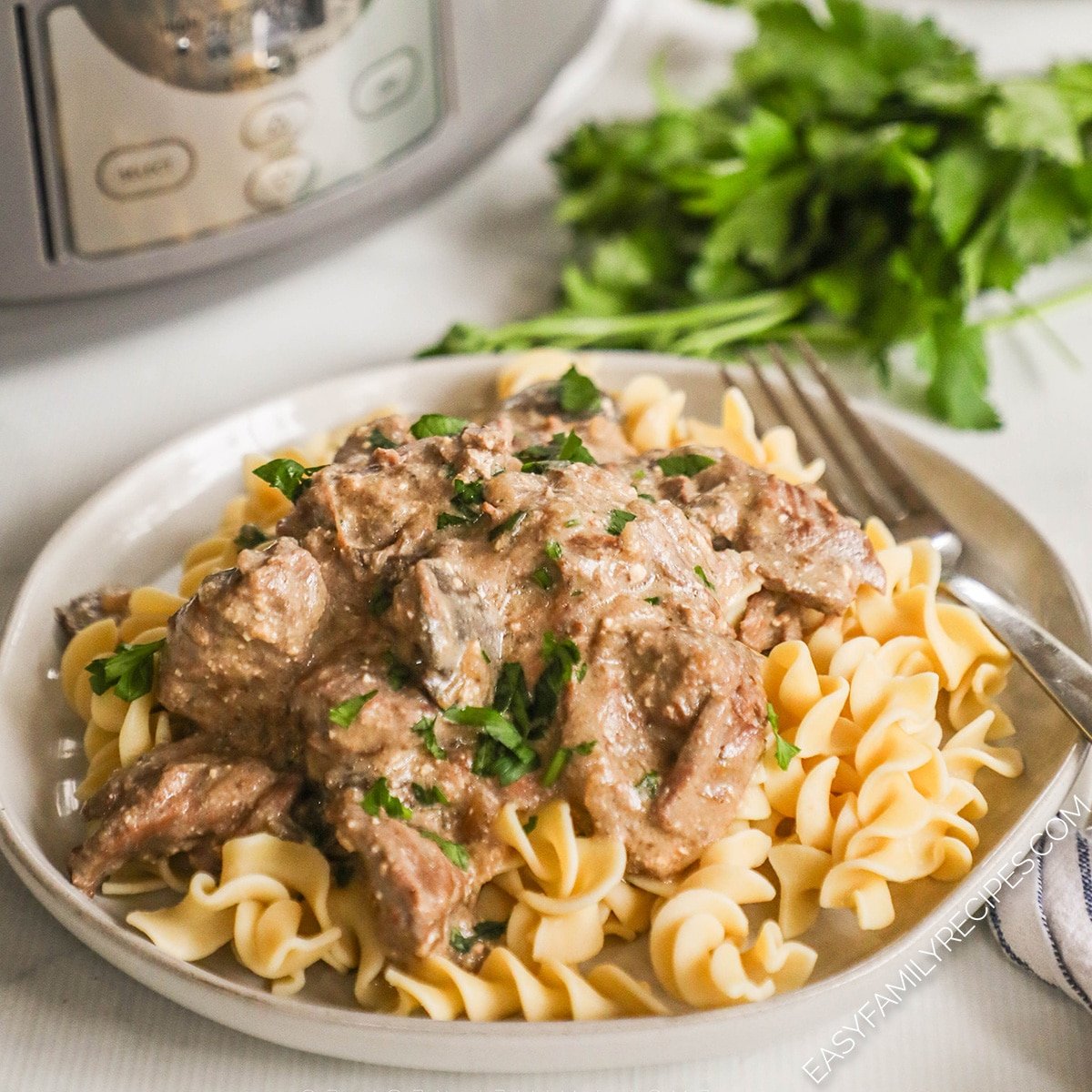 Crockpot Beef Stroganoff