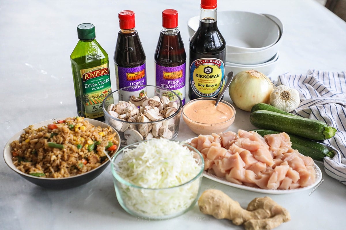 Hibachi bowls ingredients