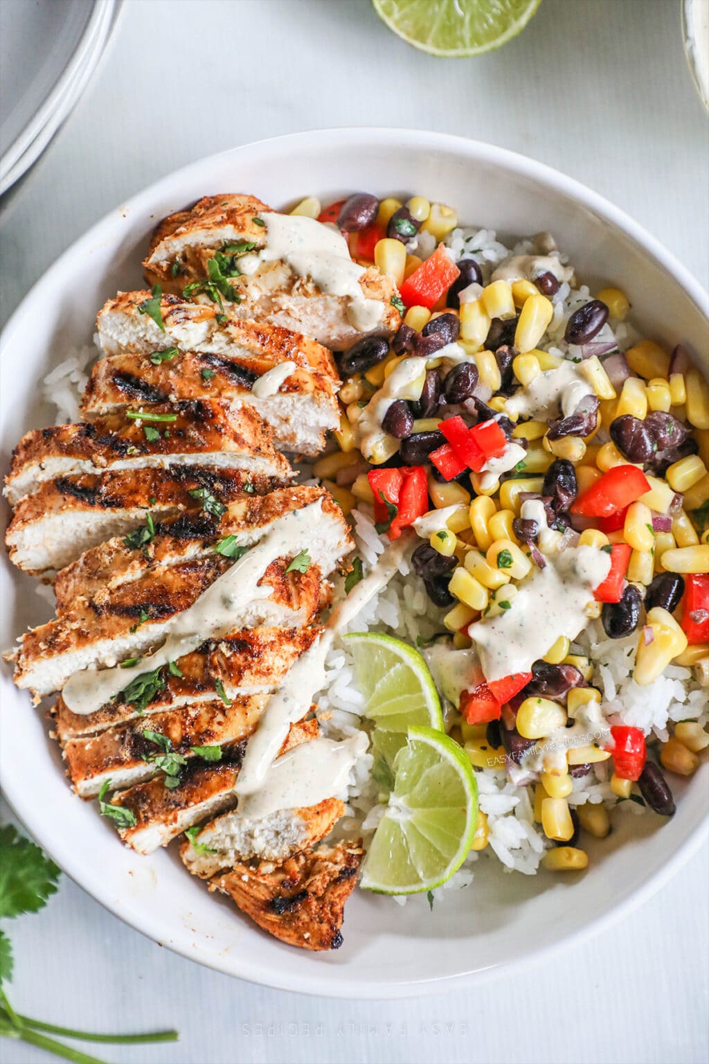 Southwest Chicken Bowls · Easy Family Recipes
