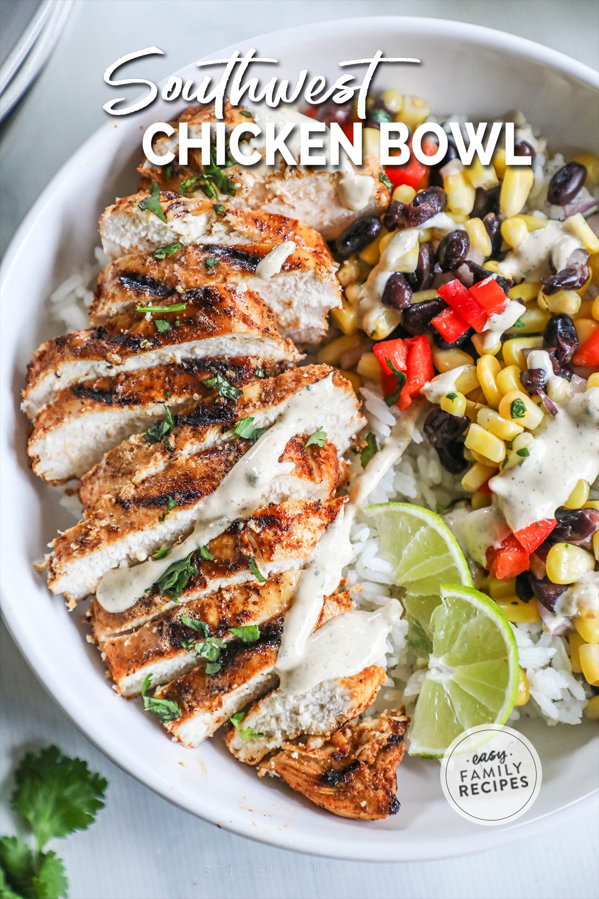 Southwest Chicken Bowls · Easy Family Recipes