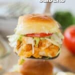 The text reads, "Chicken Tender Sliders"