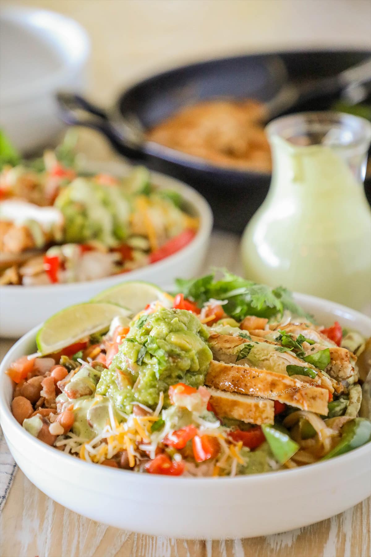 Ingredients for Chicken Fajita Bowl