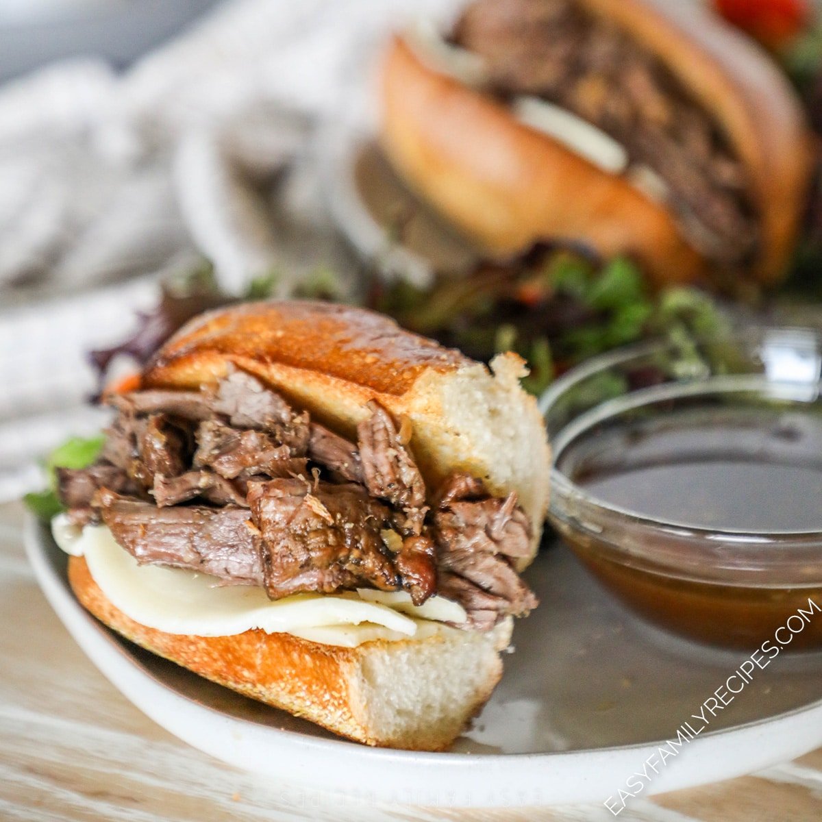 Crockpot French Dip Sandwiches