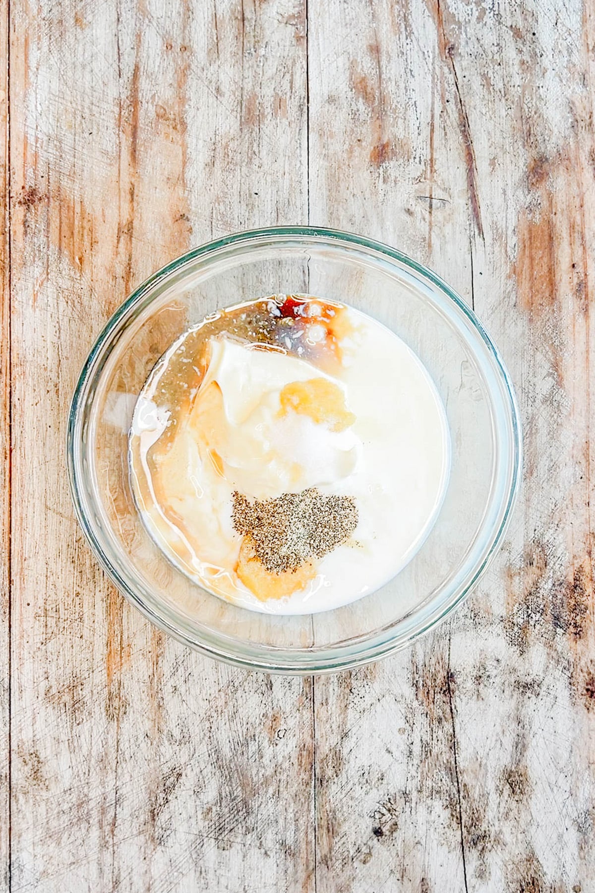 spices added to a mayo dressing base.