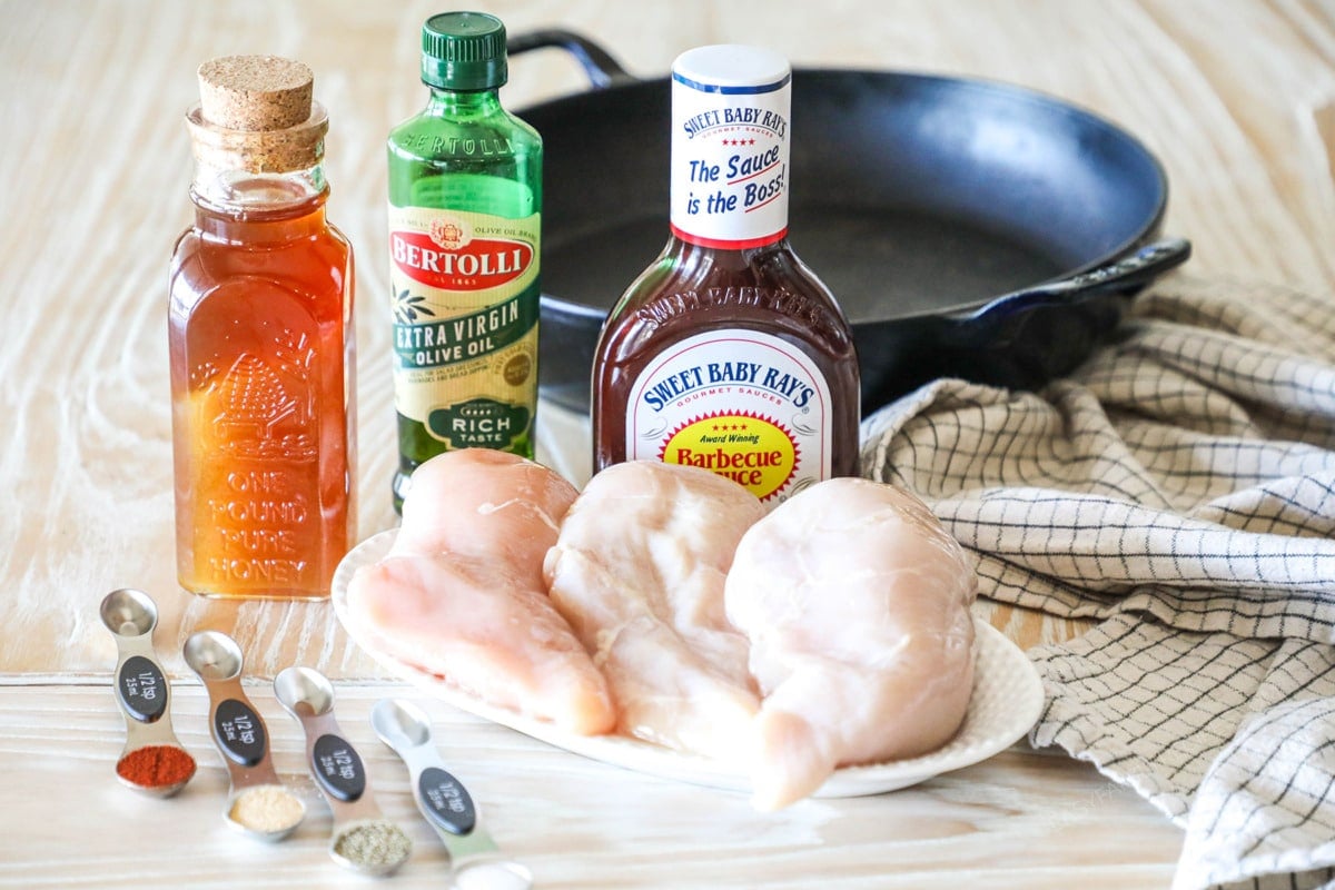 Ingredients for Honey BBQ Chicken Bites