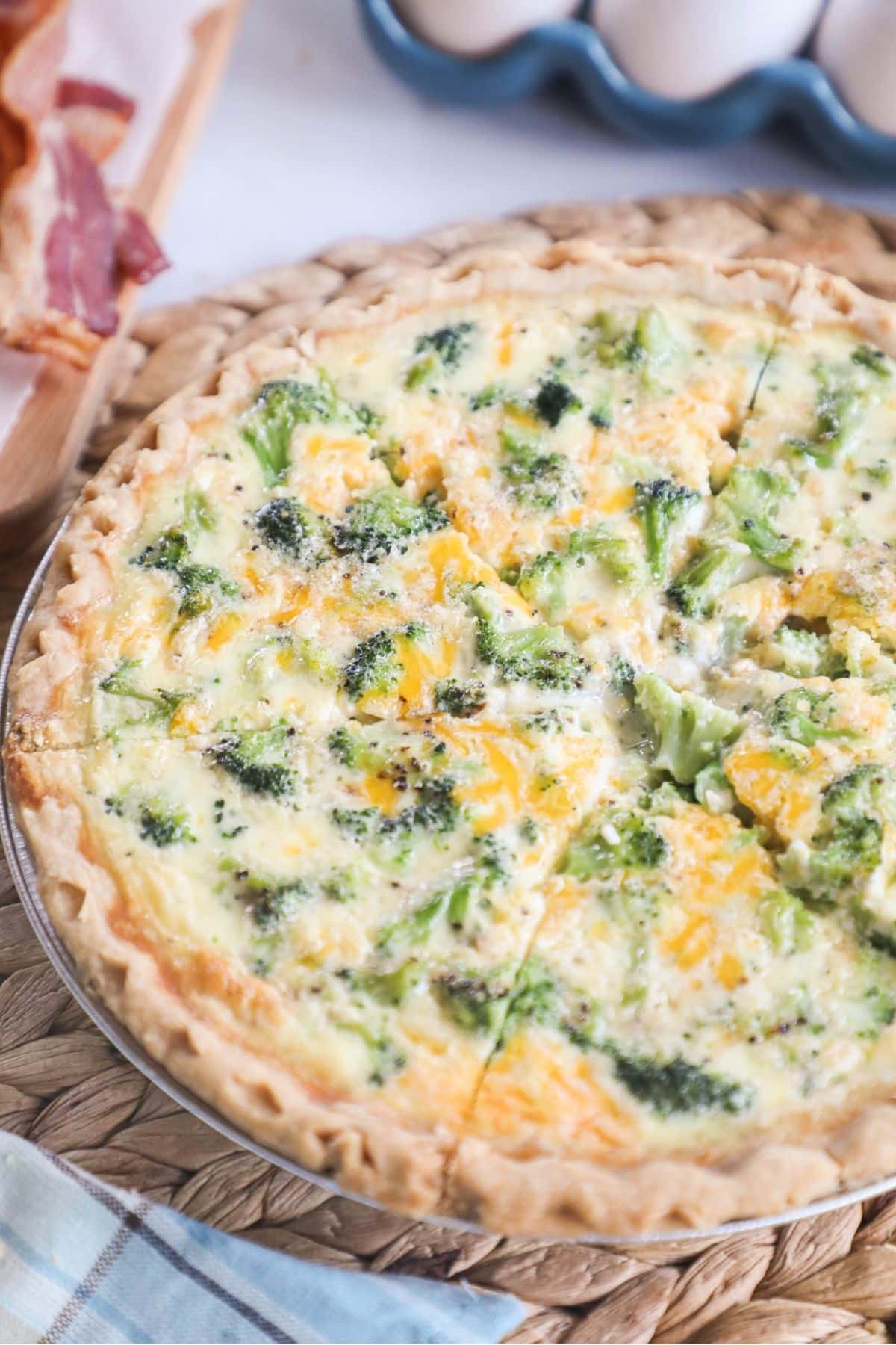 broccoli cheddar quiche