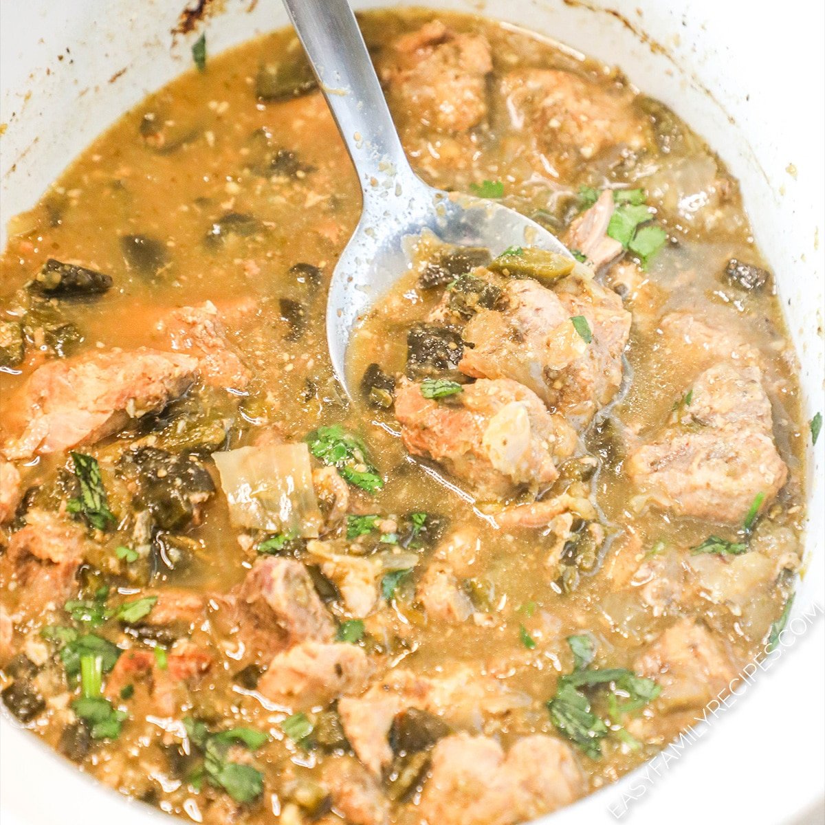 Crockpot Pork Chile Verde