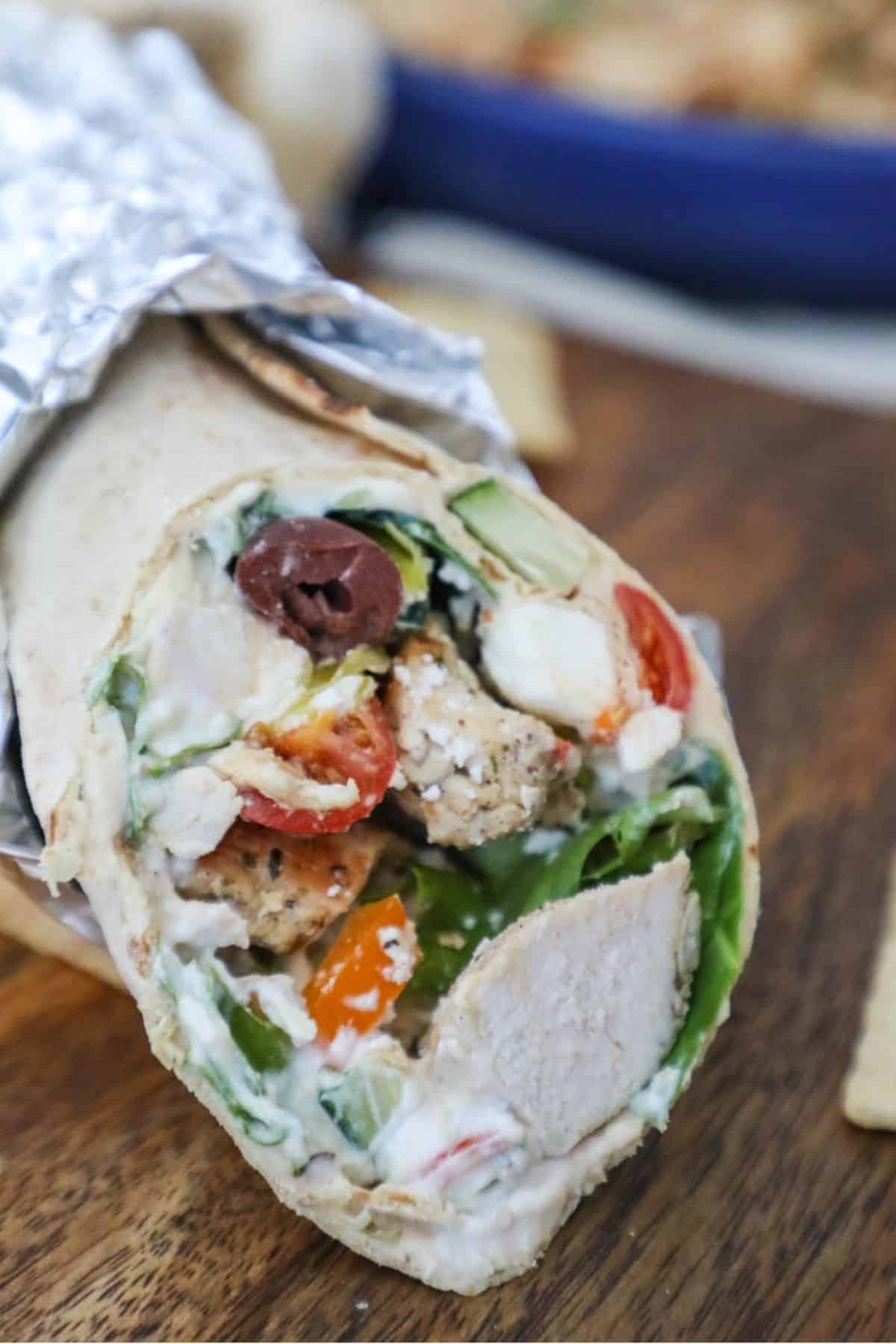 Greek Chicken Wrap
