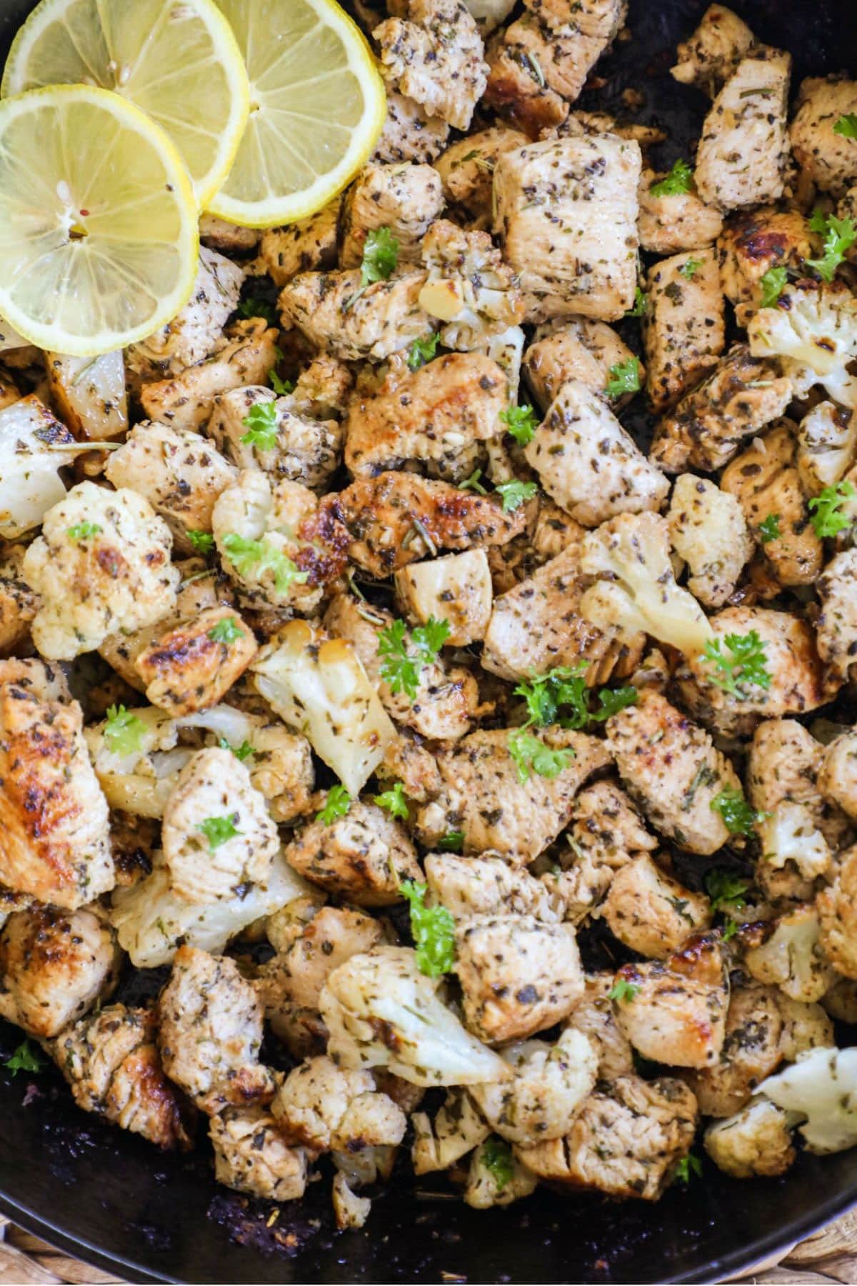 Greek Chicken with Cauliflower