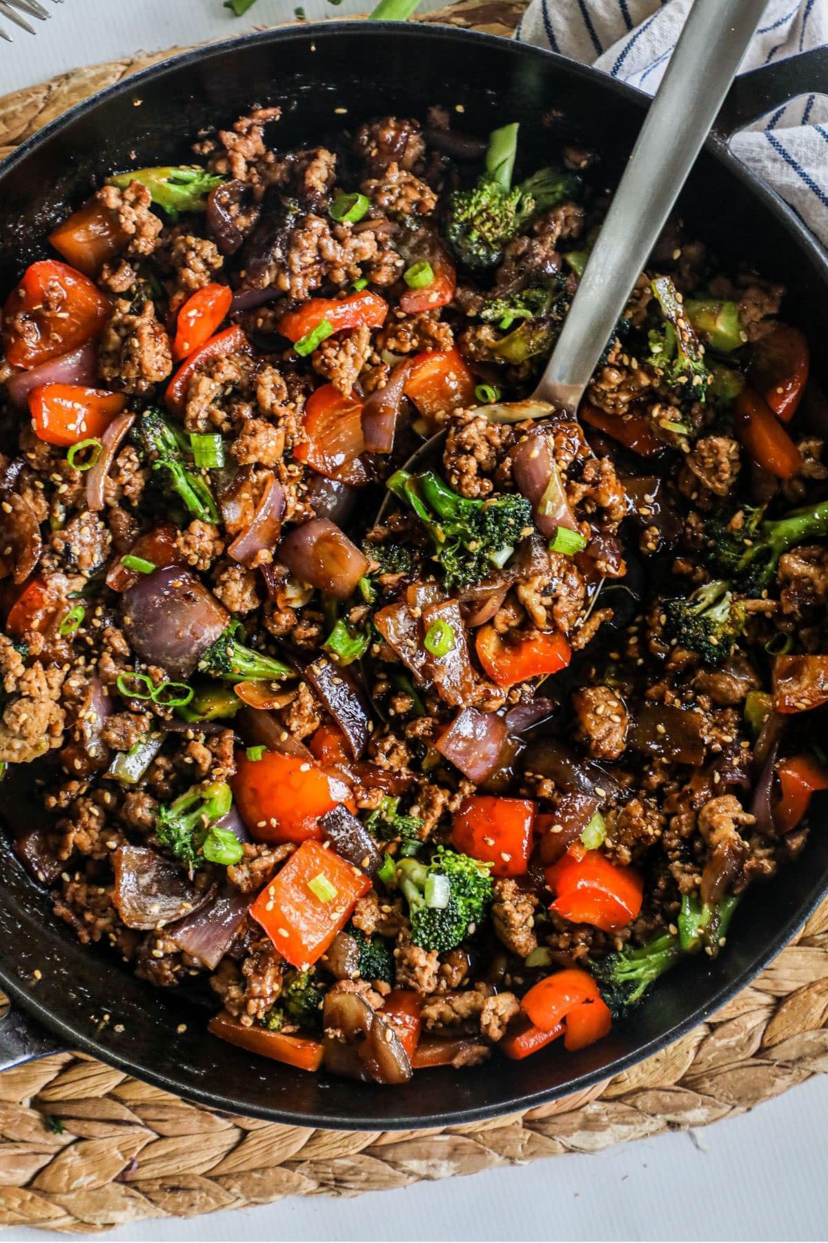 Ground Chicken Stir Fry