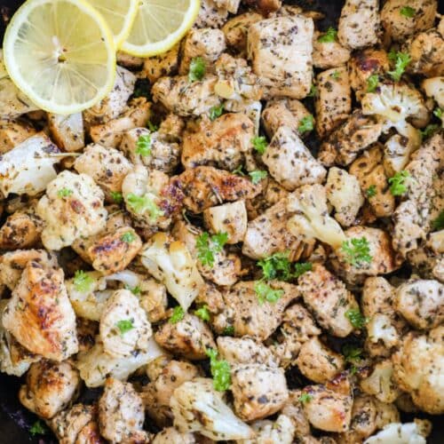 Greek Chicken with Cauliflower