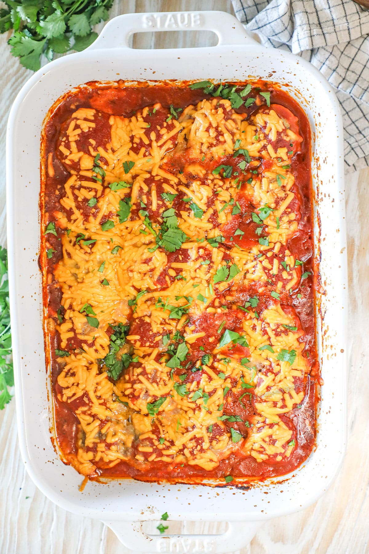 Step 6 for how to make Chili Cheese Meatball Bake - bake until bubbly