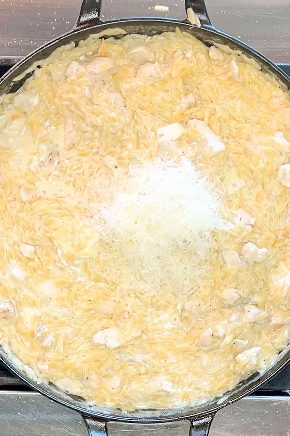 Parmesan cheese added.