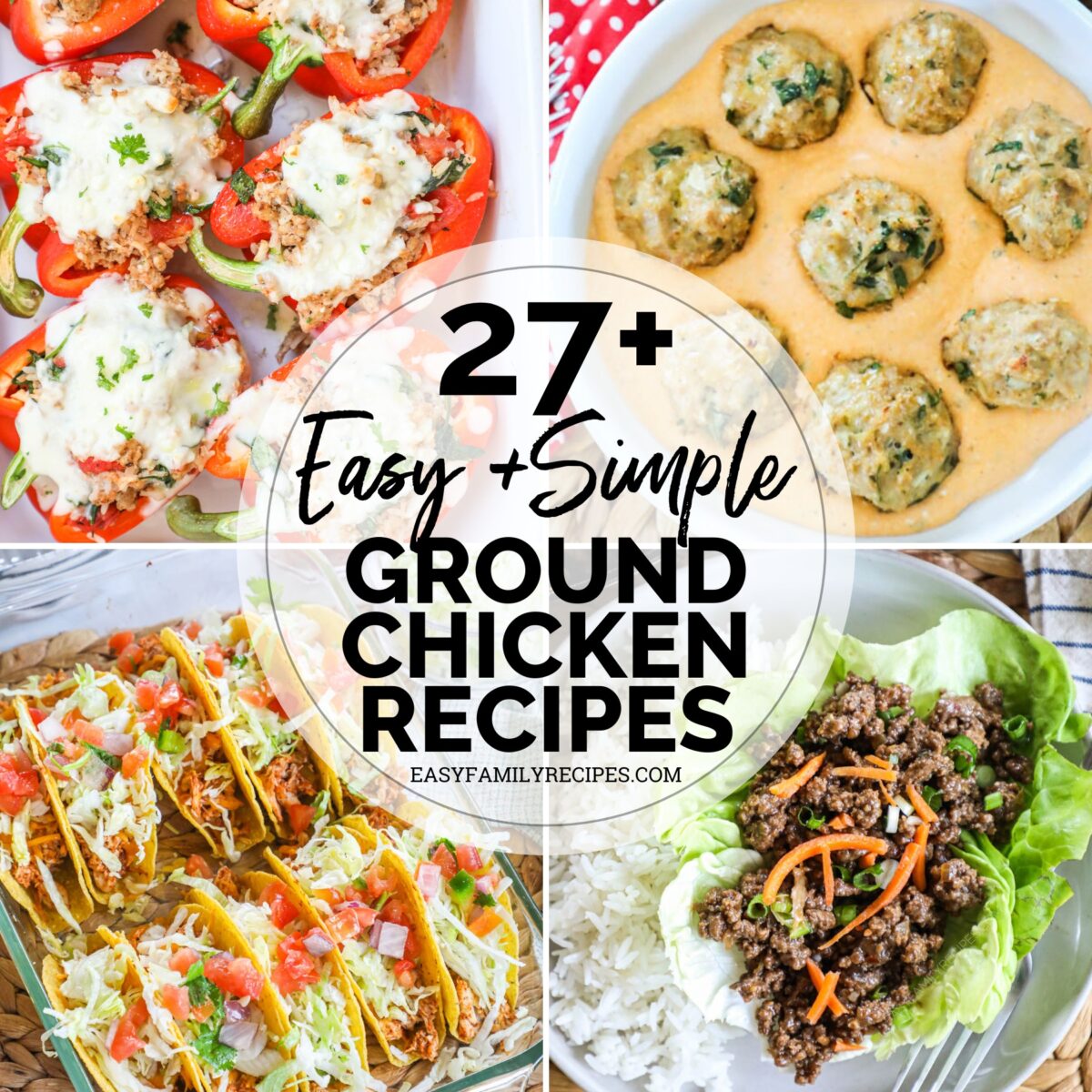 27+ Simple & Easy Ground Chicken Recipes