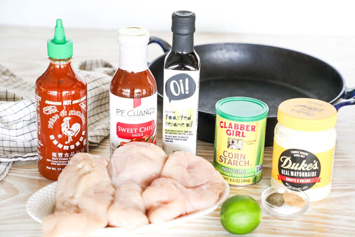 Ingredients for Bang Bang Chicken
