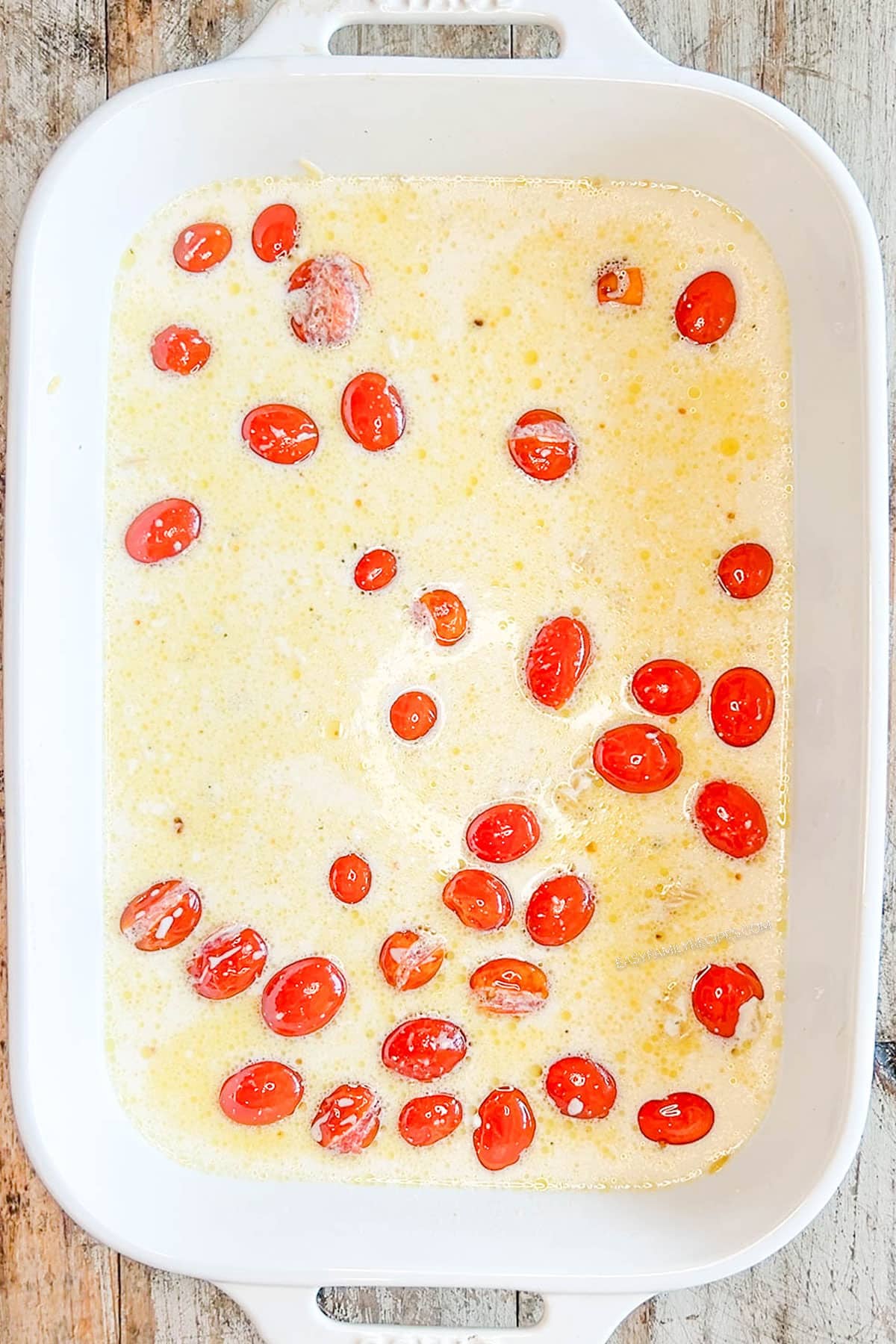Step 3 for how to make boursin baked orzo