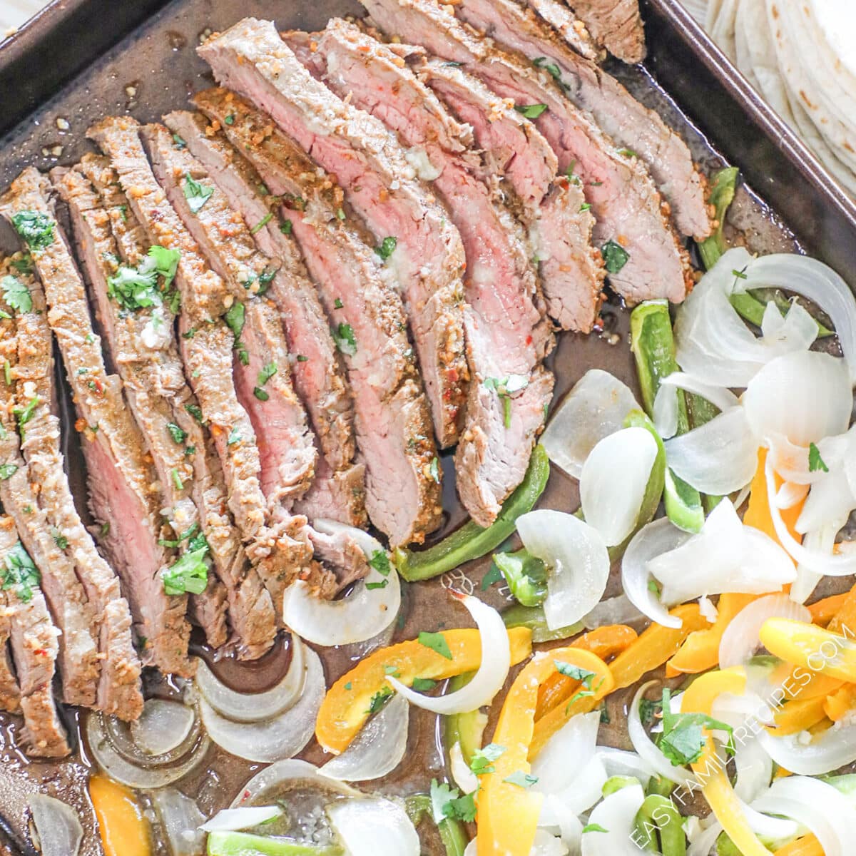Sheet Pan Steak Fajitas