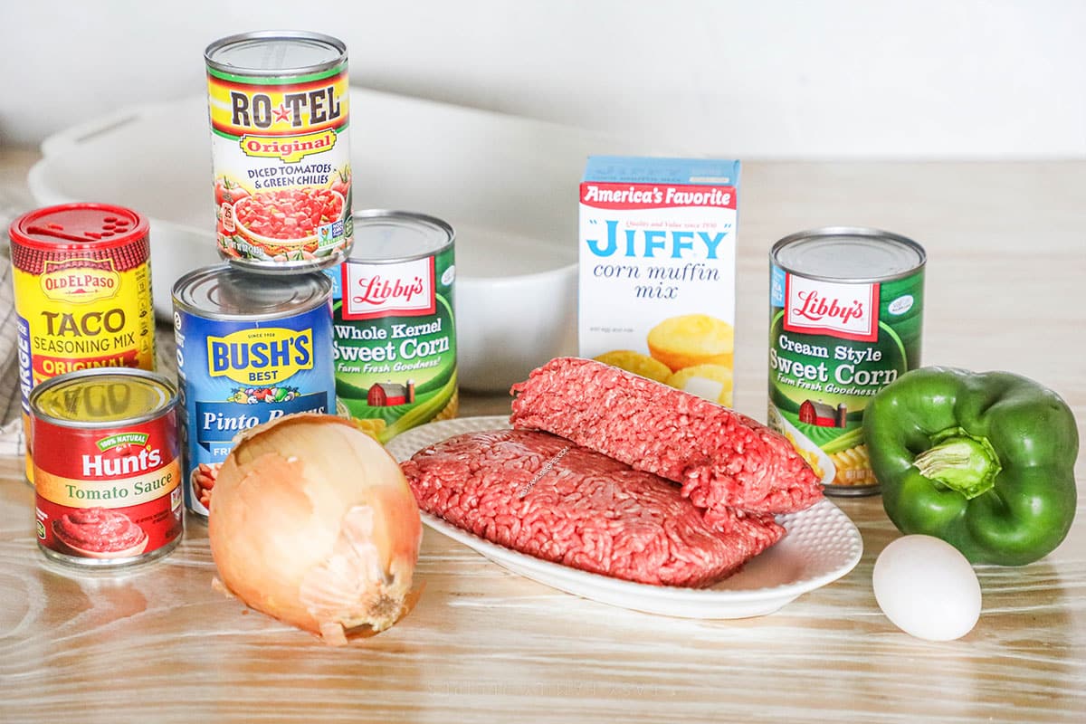 Ingredients for Cowboy Casserole